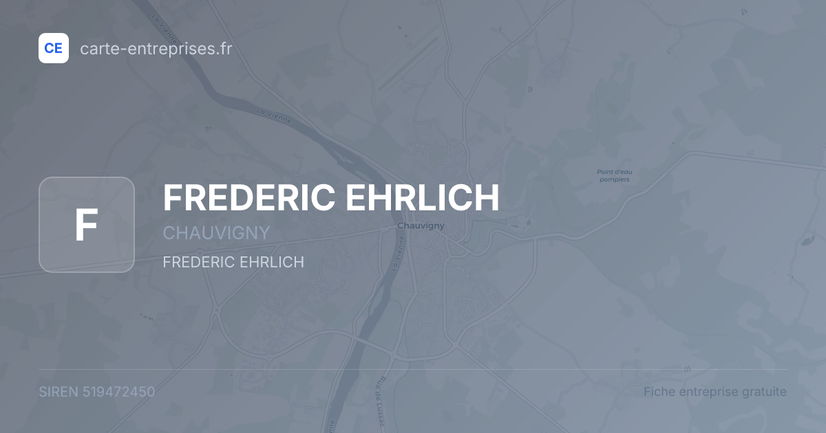 FREDERIC EHRLICH — 519472450 — fiche entreprise