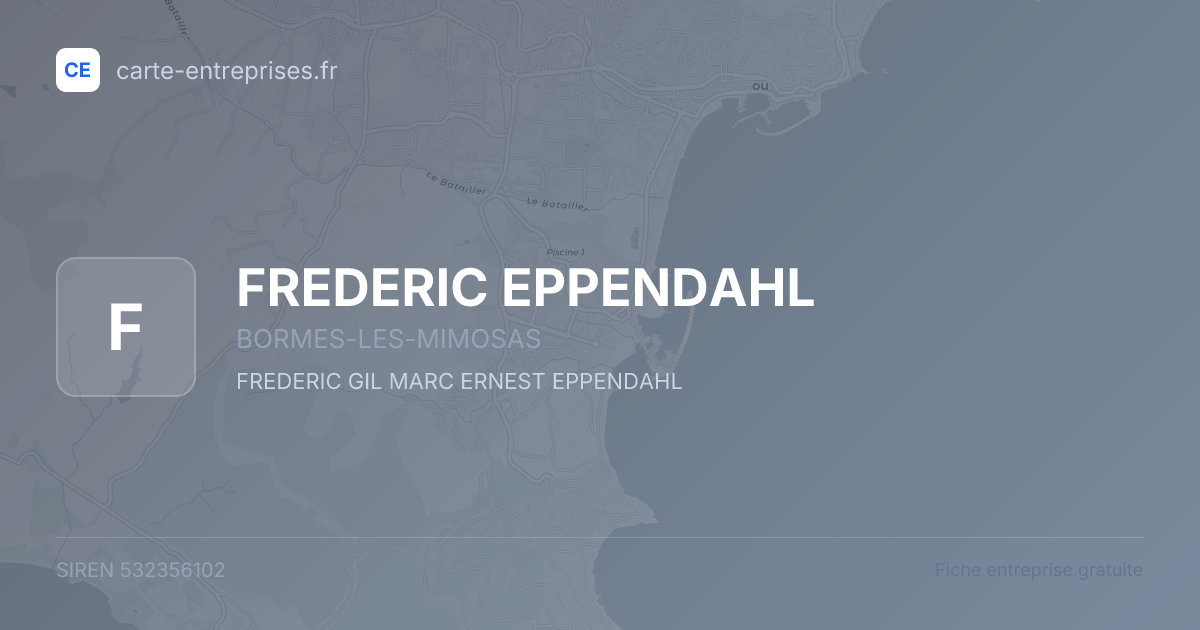FREDERIC EPPENDAHL — 532356102 — fiche entreprise