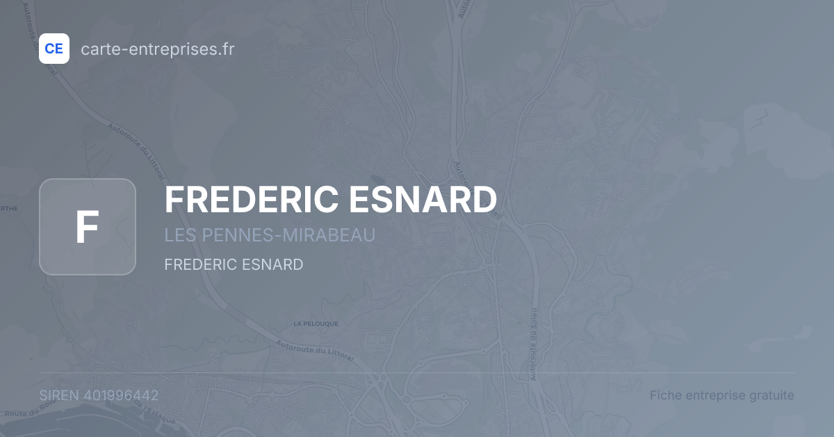 FREDERIC ESNARD — 401996442 — fiche entreprise