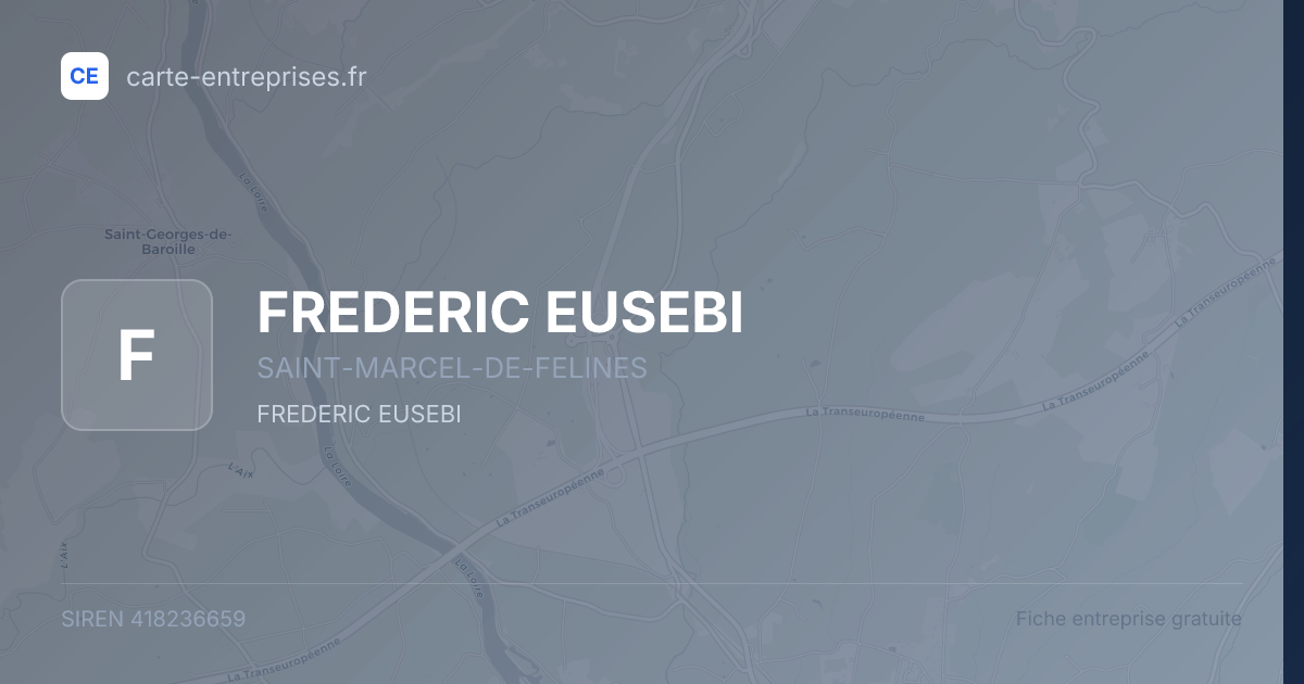 FREDERIC EUSEBI — 418236659 — fiche entreprise