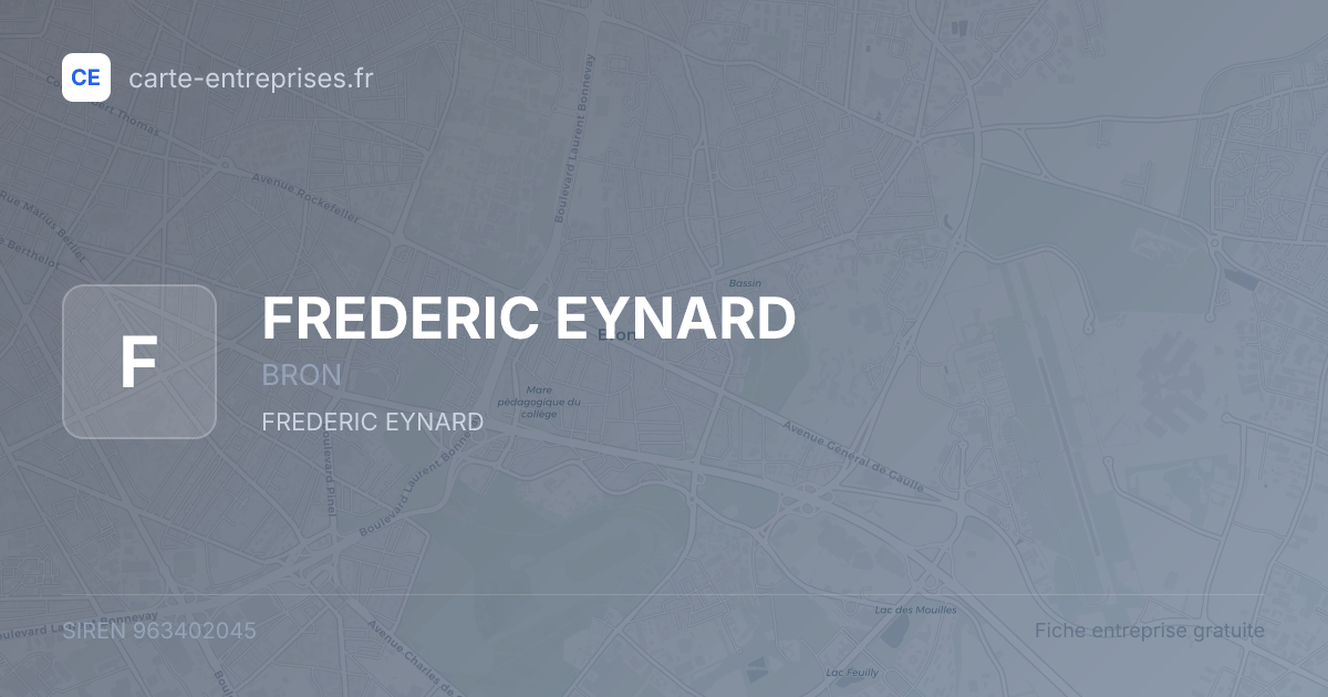 FREDERIC EYNARD — 963402045 — fiche entreprise