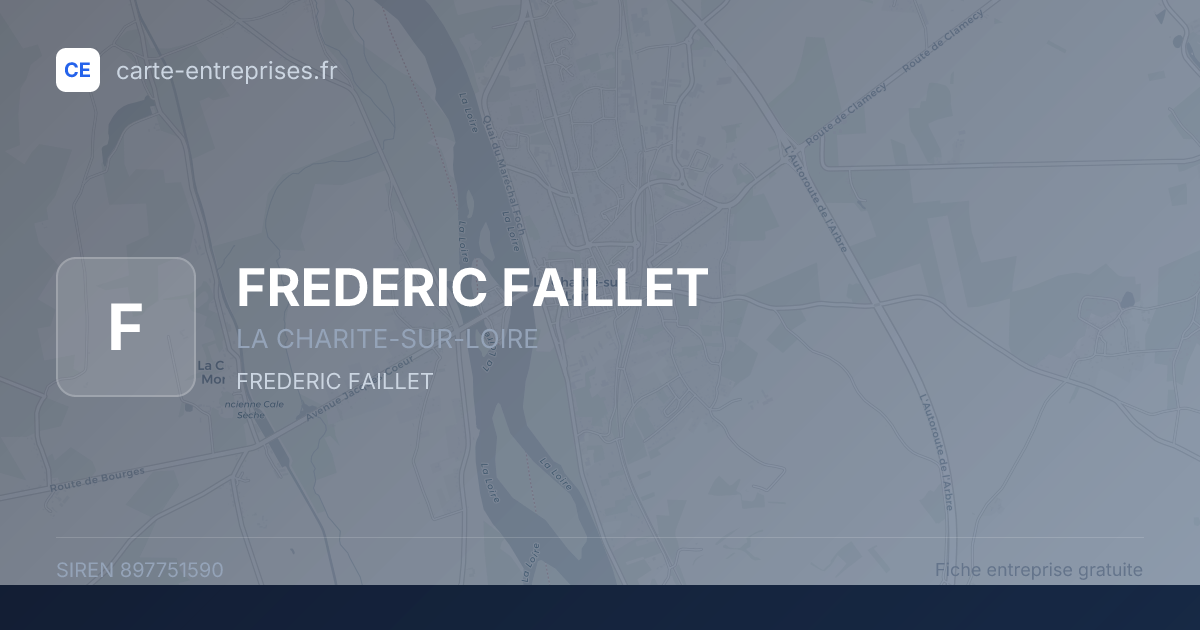 FREDERIC FAILLET — 897751590 — fiche entreprise