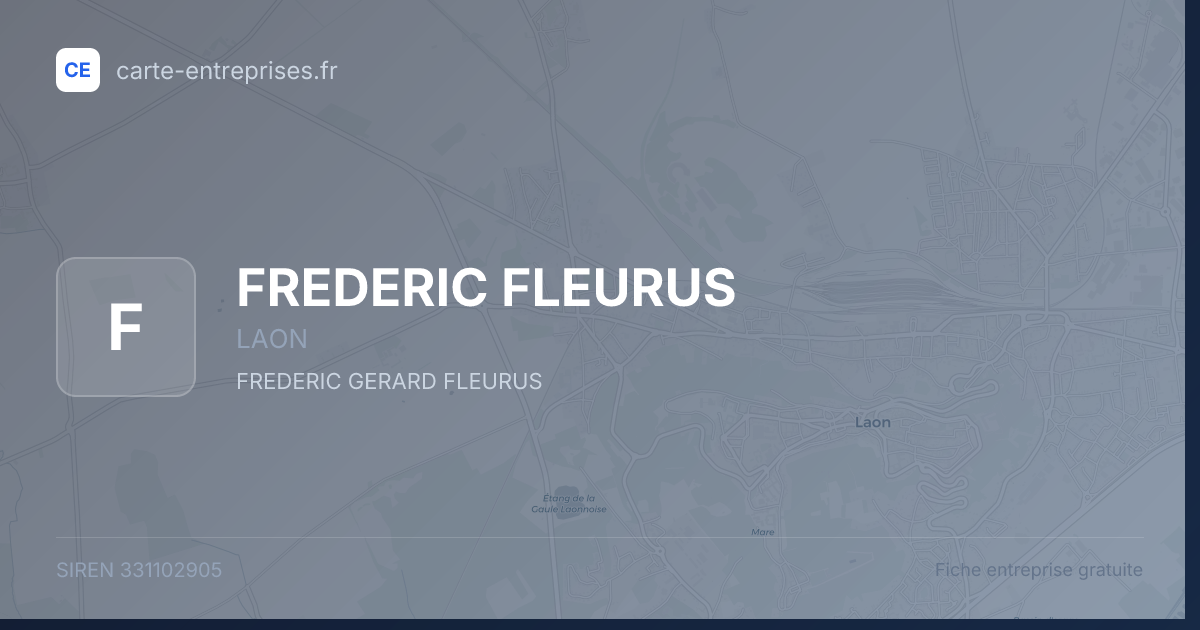 FREDERIC FLEURUS — 331102905 — fiche entreprise