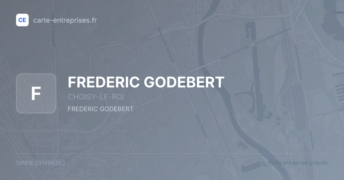 FREDERIC GODEBERT — 331494302 — fiche entreprise