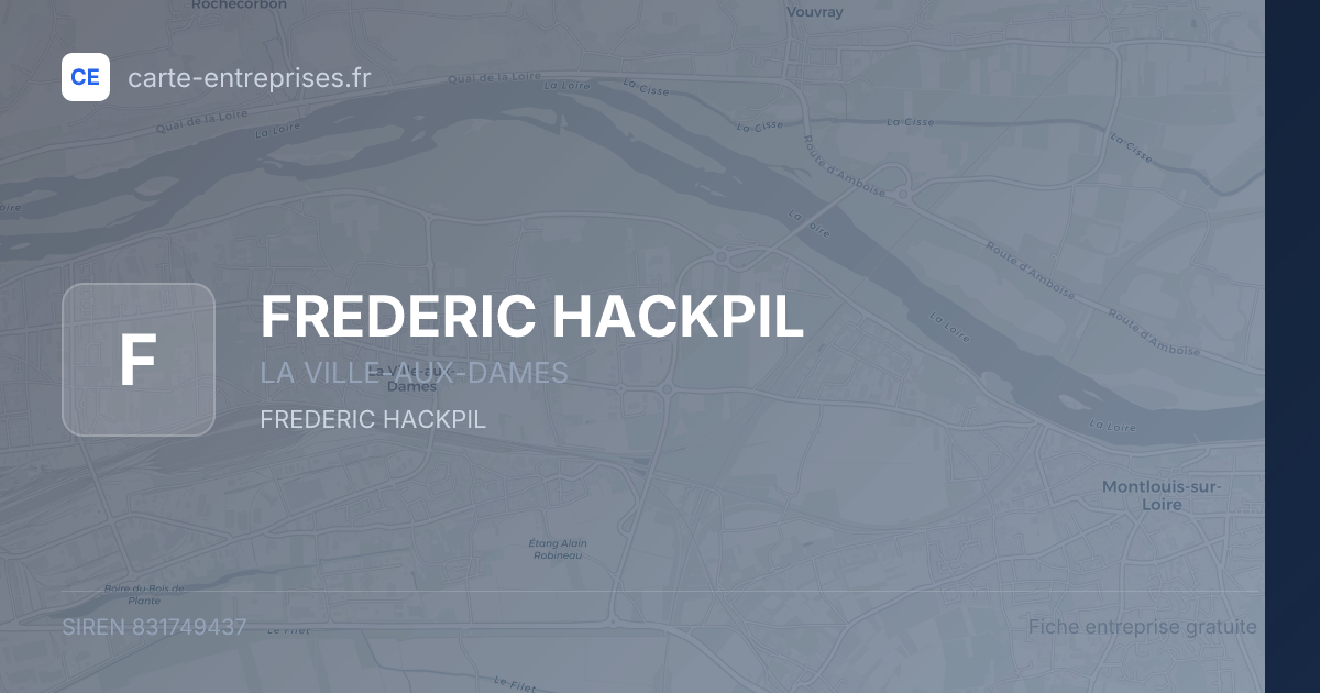 FREDERIC HACKPIL — 831749437 — fiche entreprise