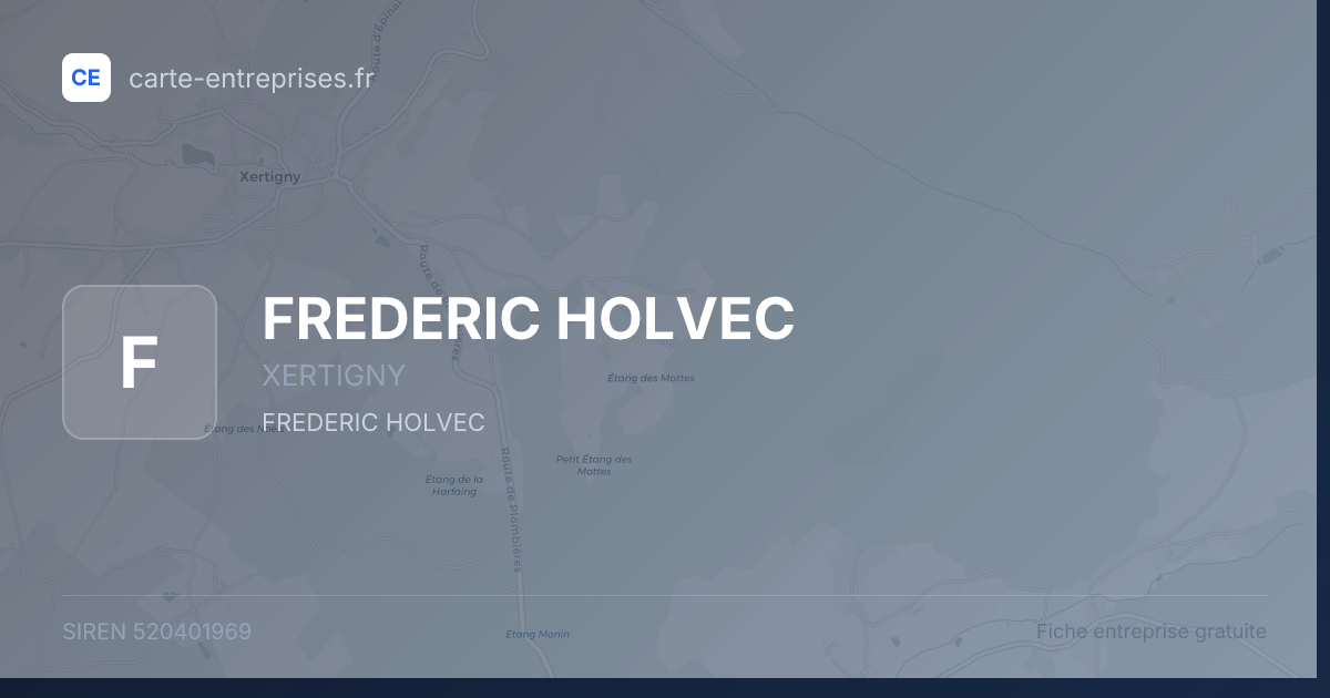 FREDERIC HOLVEC — 520401969 — fiche entreprise
