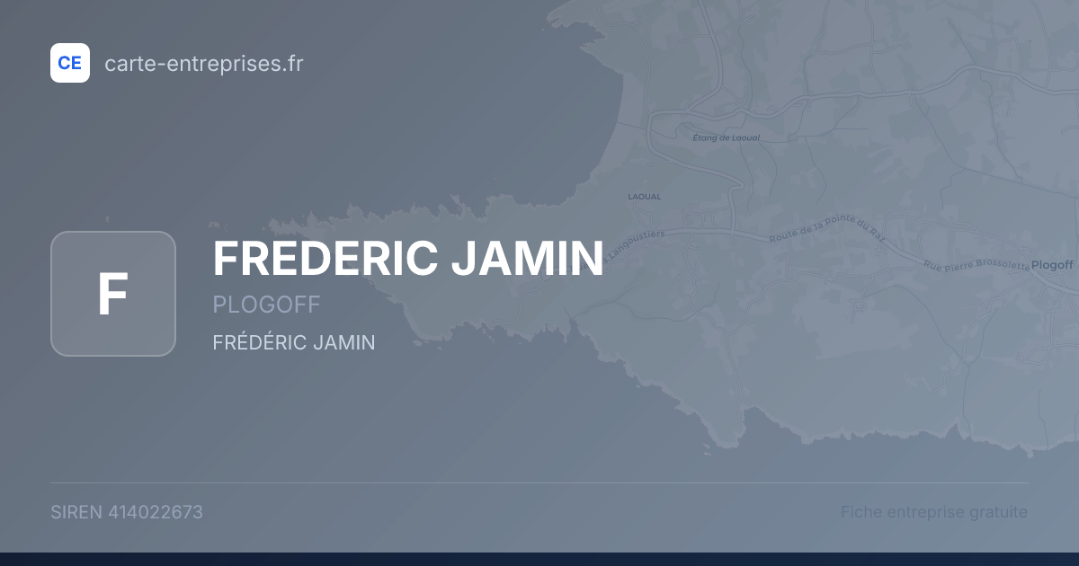 FREDERIC JAMIN — 414022673 — fiche entreprise