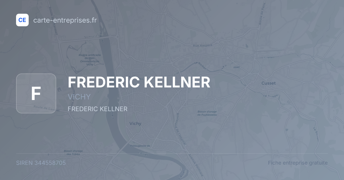 FREDERIC KELLNER — 344558705 — fiche entreprise
