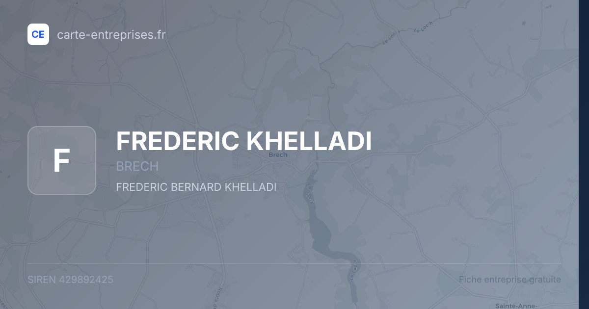 FREDERIC KHELLADI — 429892425 — fiche entreprise
