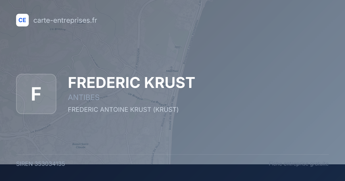 FREDERIC KRUST — 353034135 — fiche entreprise