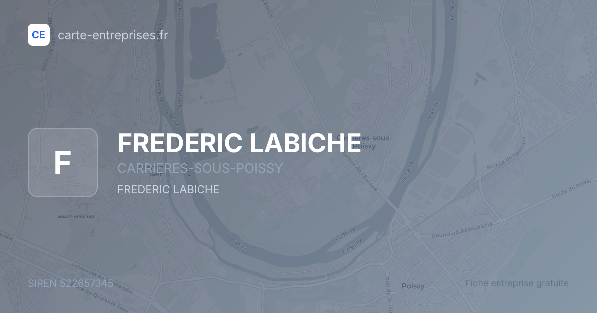 FREDERIC LABICHE — 522657345 — fiche entreprise
