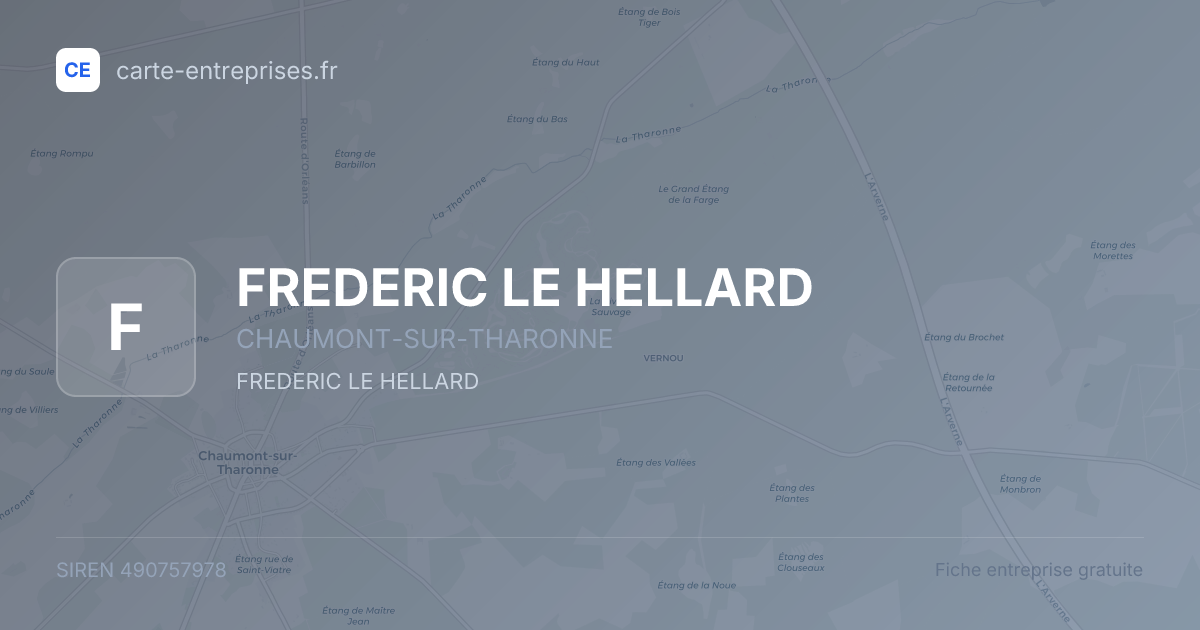 FREDERIC LE HELLARD — 490757978 — fiche entreprise