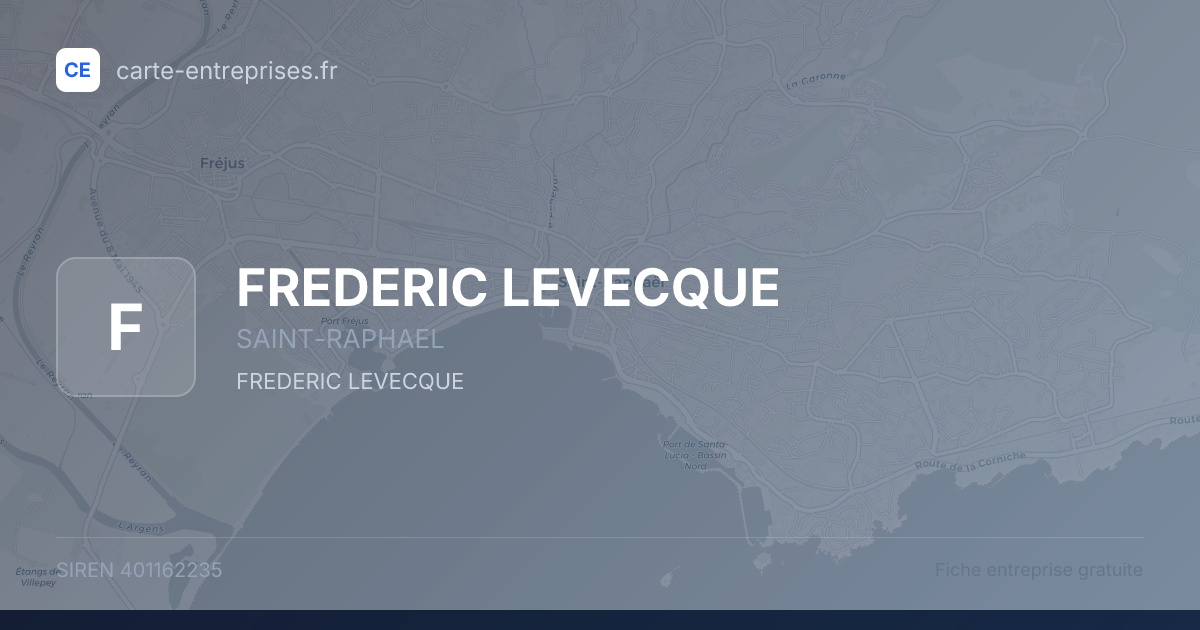 FREDERIC LEVECQUE — 401162235 — fiche entreprise