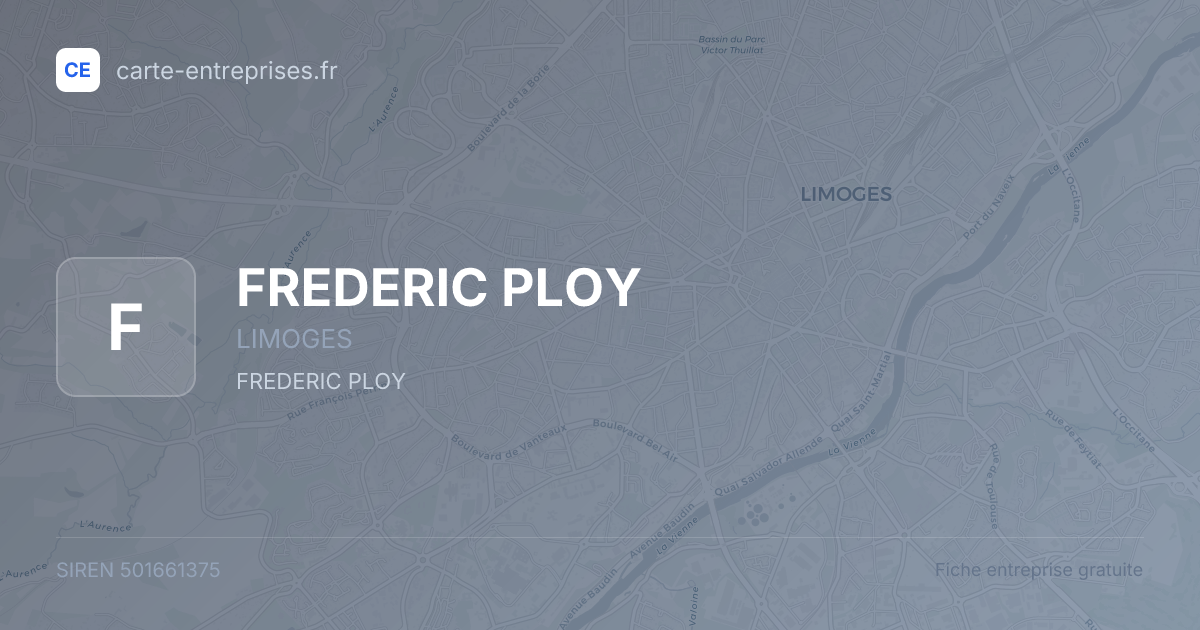 FREDERIC PLOY — 501661375 — fiche entreprise