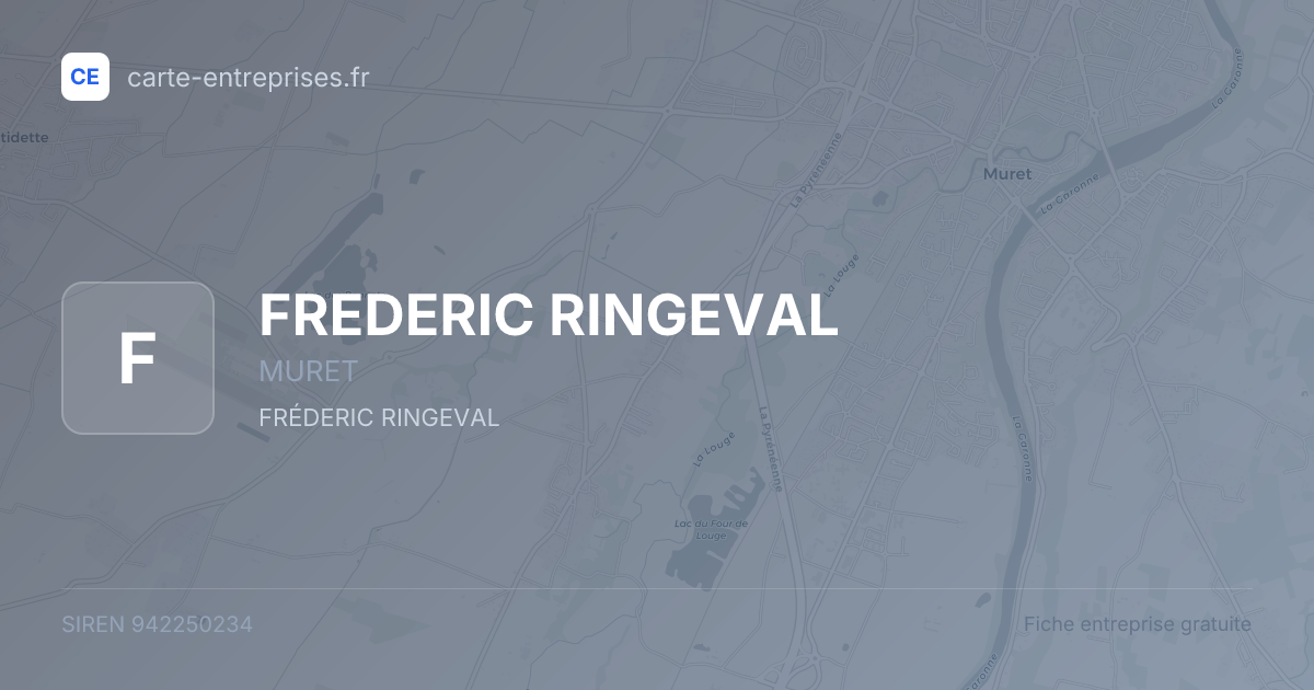 FREDERIC RINGEVAL — 942250234 — fiche entreprise