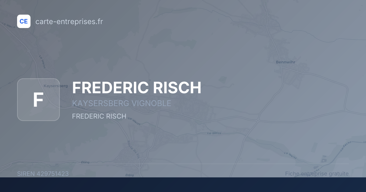 FREDERIC RISCH — 429751423 — fiche entreprise