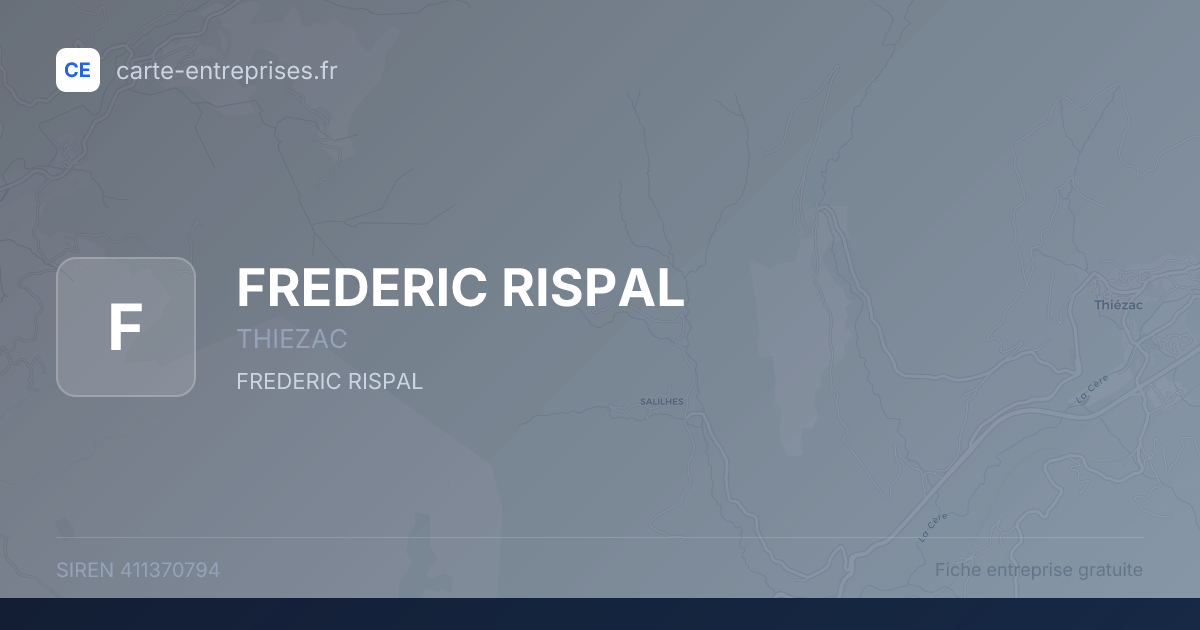FREDERIC RISPAL — 411370794 — fiche entreprise