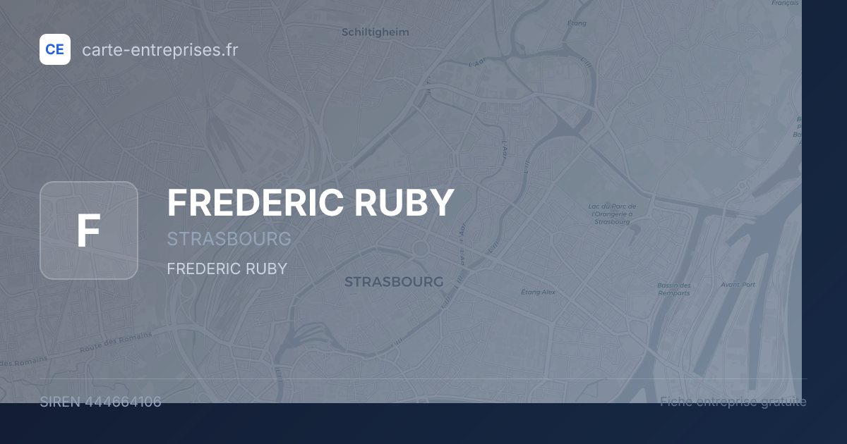 FREDERIC RUBY — 444664106 — fiche entreprise