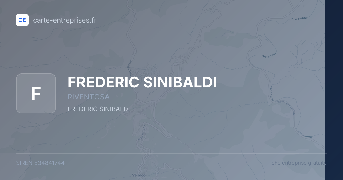 FREDERIC SINIBALDI — 834841744 — fiche entreprise