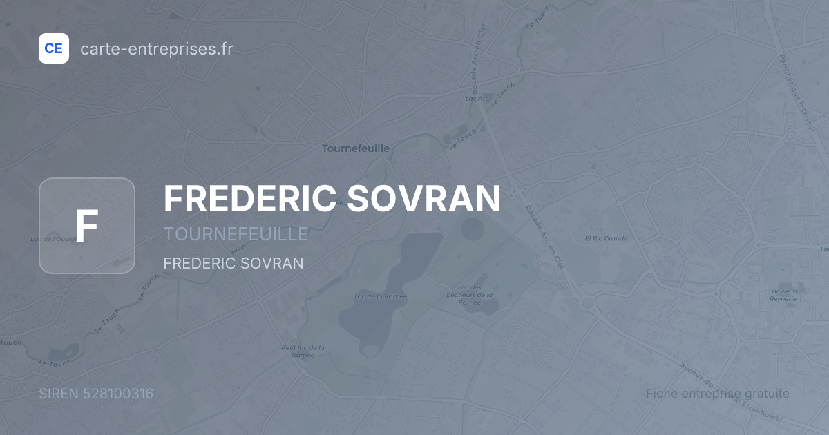 FREDERIC SOVRAN — 528100316 — fiche entreprise