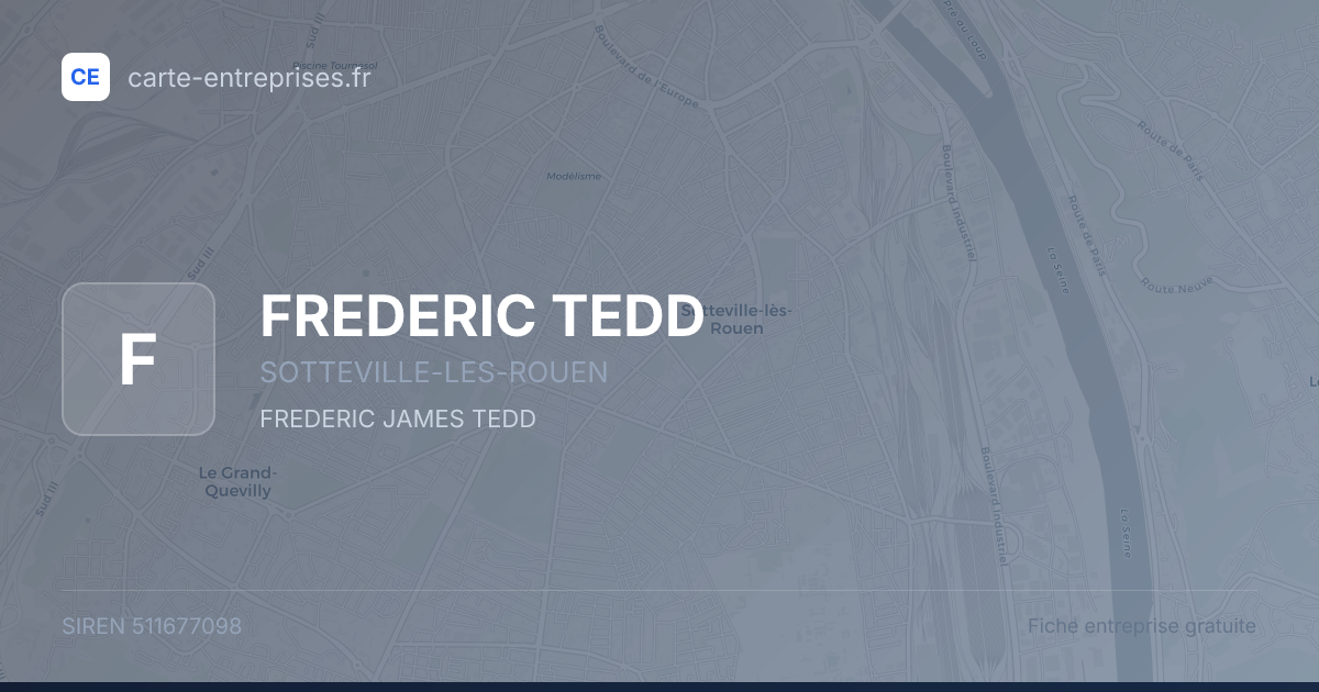 FREDERIC TEDD — 511677098 — fiche entreprise