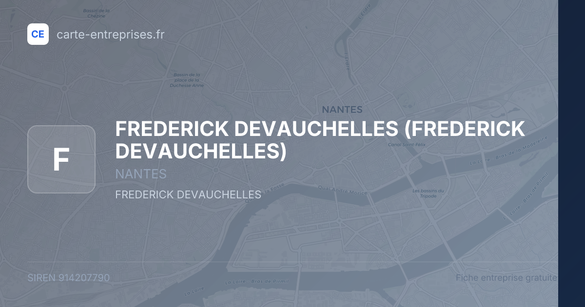 FREDERICK DEVAUCHELLES — 914207790 — fiche entreprise