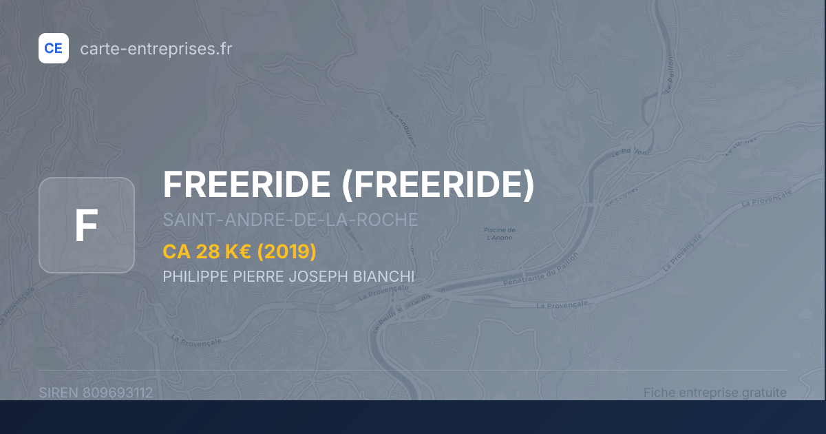 FREERIDE — 809693112 — fiche entreprise