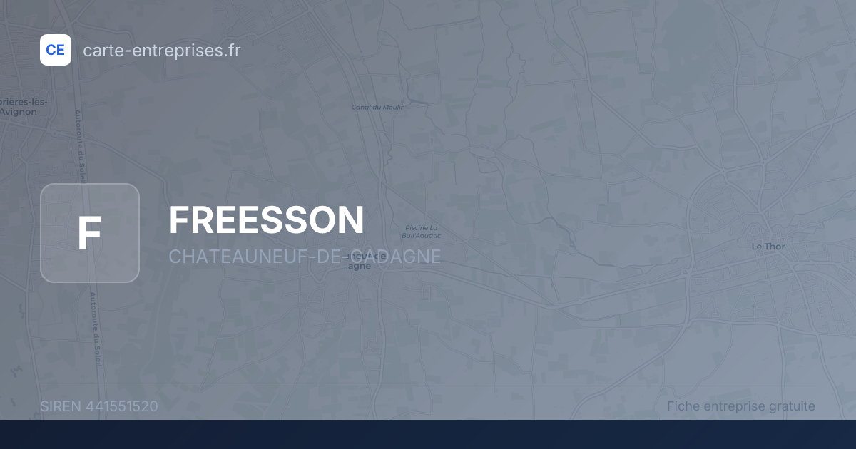 FREESSON — 441551520 — fiche entreprise
