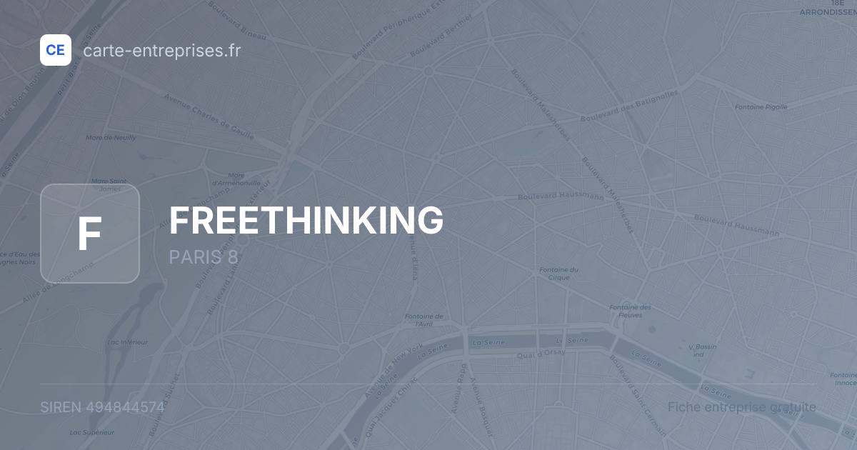 FREETHINKING — 494844574 — fiche entreprise