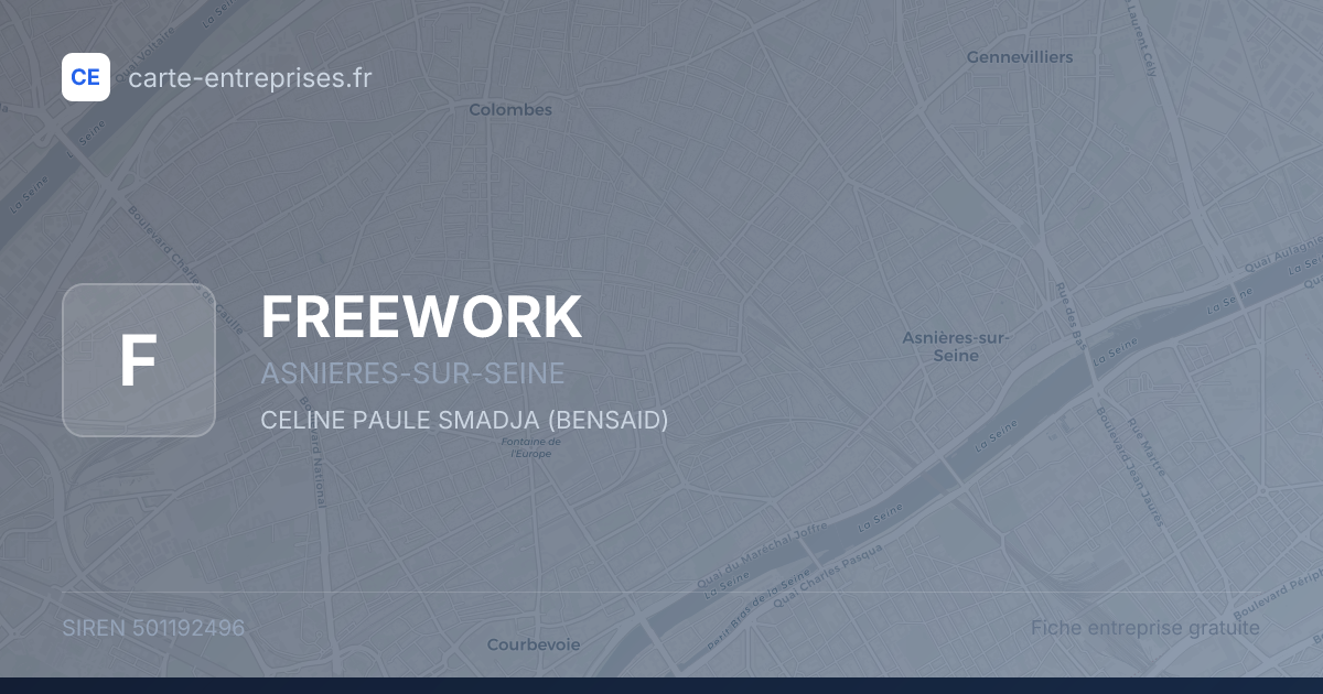 FREEWORK — 501192496 — fiche entreprise
