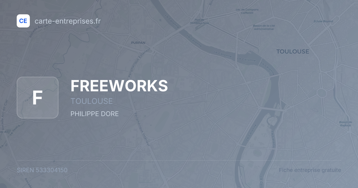 FREEWORKS — 533304150 — fiche entreprise
