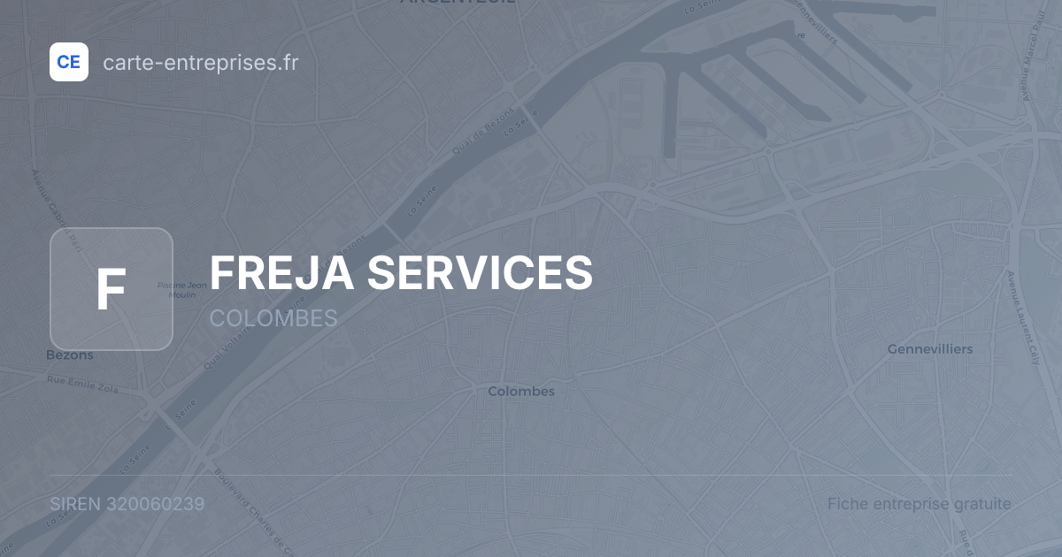 FREJA SERVICES — 320060239 — fiche entreprise