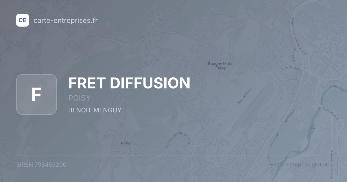 FRET DIFFUSION — 798455200 — fiche entreprise