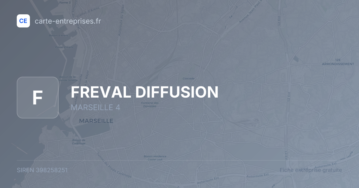FREVAL DIFFUSION — 398258251 — fiche entreprise