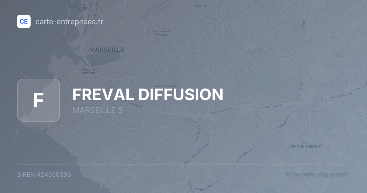 FREVAL DIFFUSION — 424030393 — fiche entreprise