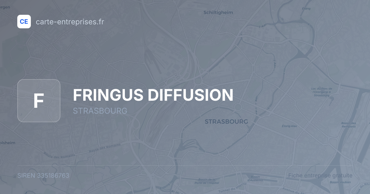 FRINGUS DIFFUSION — 335186763 — fiche entreprise