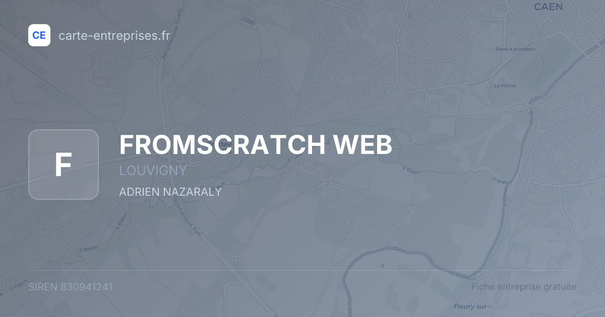 FROMSCRATCH WEB — 830941241 — fiche entreprise