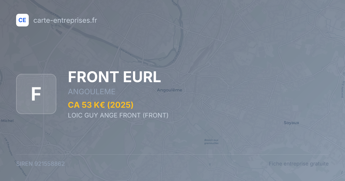 FRONT EURL — 921558862 — fiche entreprise