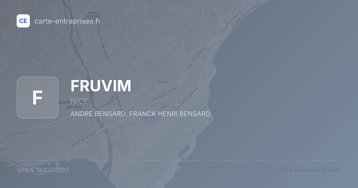 FRUVIM — 384240362 — fiche entreprise