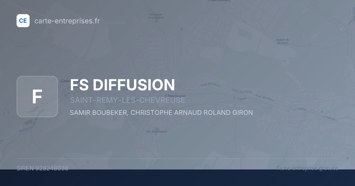 FS DIFFUSION — 928248038 — fiche entreprise