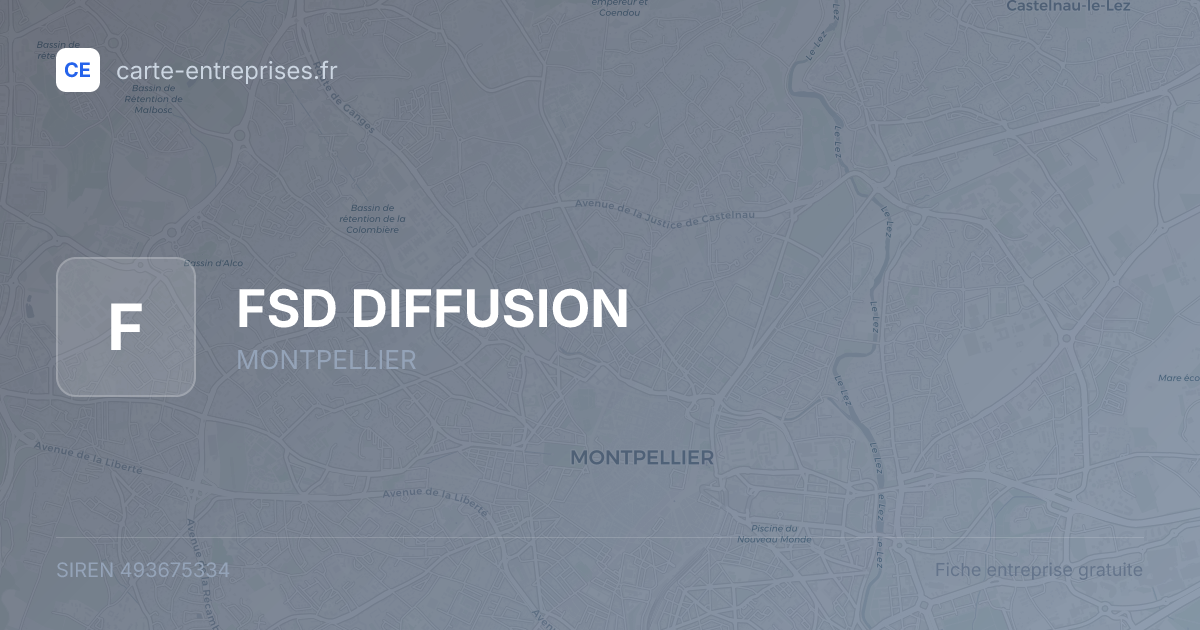 FSD DIFFUSION — 493675334 — fiche entreprise