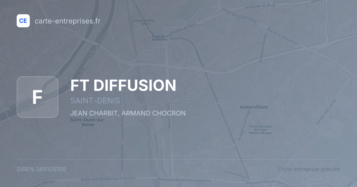 FT DIFFUSION — 389105198 — fiche entreprise