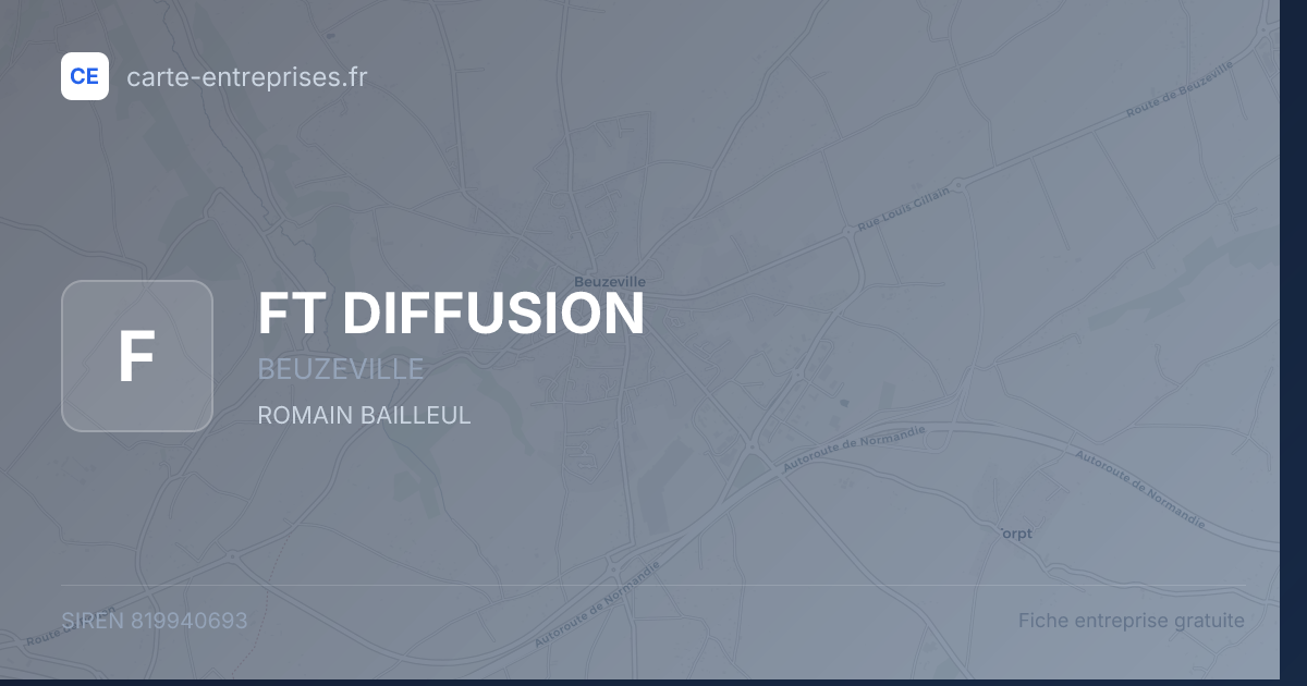 FT DIFFUSION — 819940693 — fiche entreprise