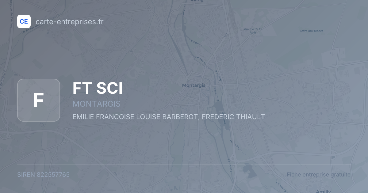 FT SCI — 822557765 — fiche entreprise