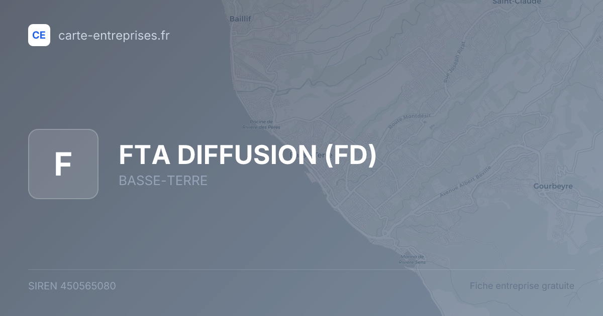 FTA DIFFUSION (FD) — 450565080 — fiche entreprise