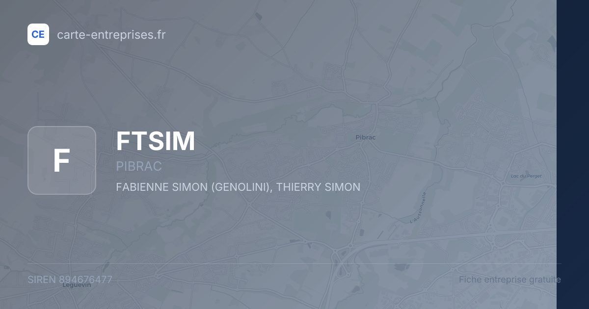 FTSIM — 894676477 — fiche entreprise