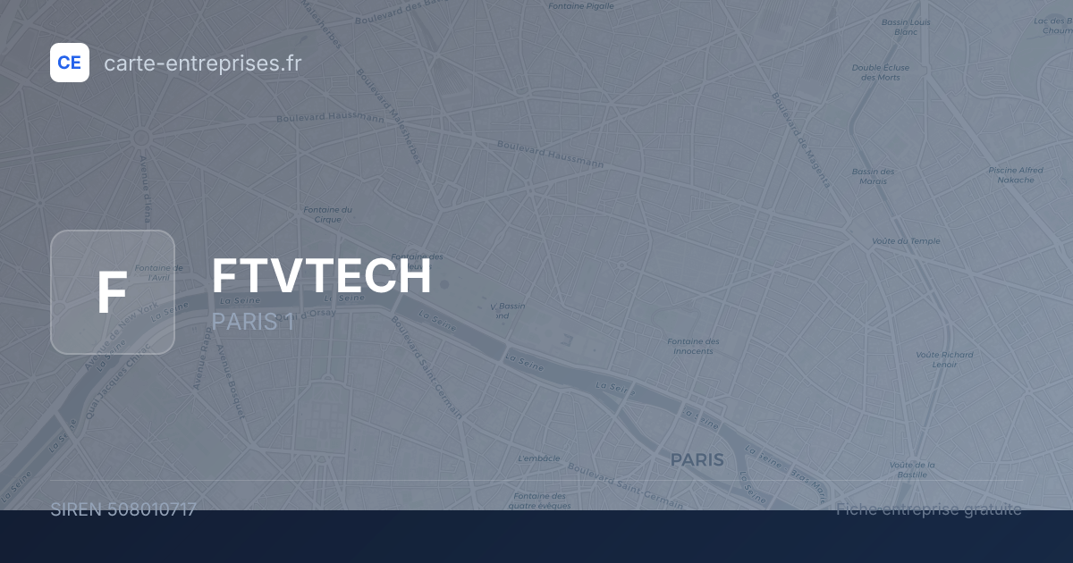 FTVTECH — 508010717 — fiche entreprise