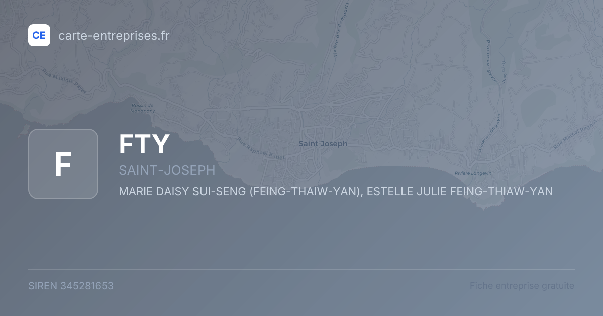FTY — 345281653 — fiche entreprise