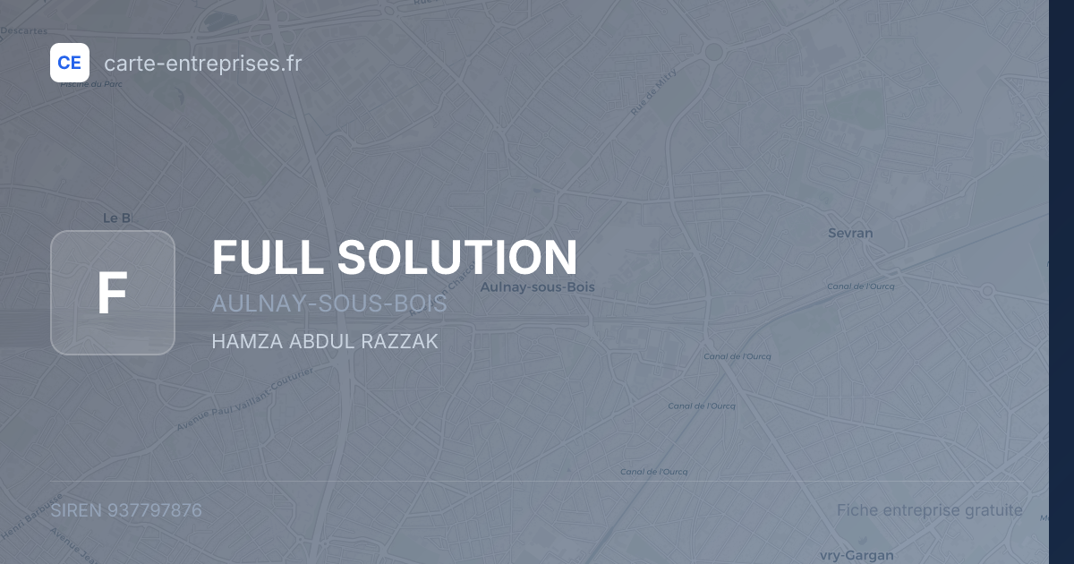 FULL SOLUTION — 937797876 — fiche entreprise