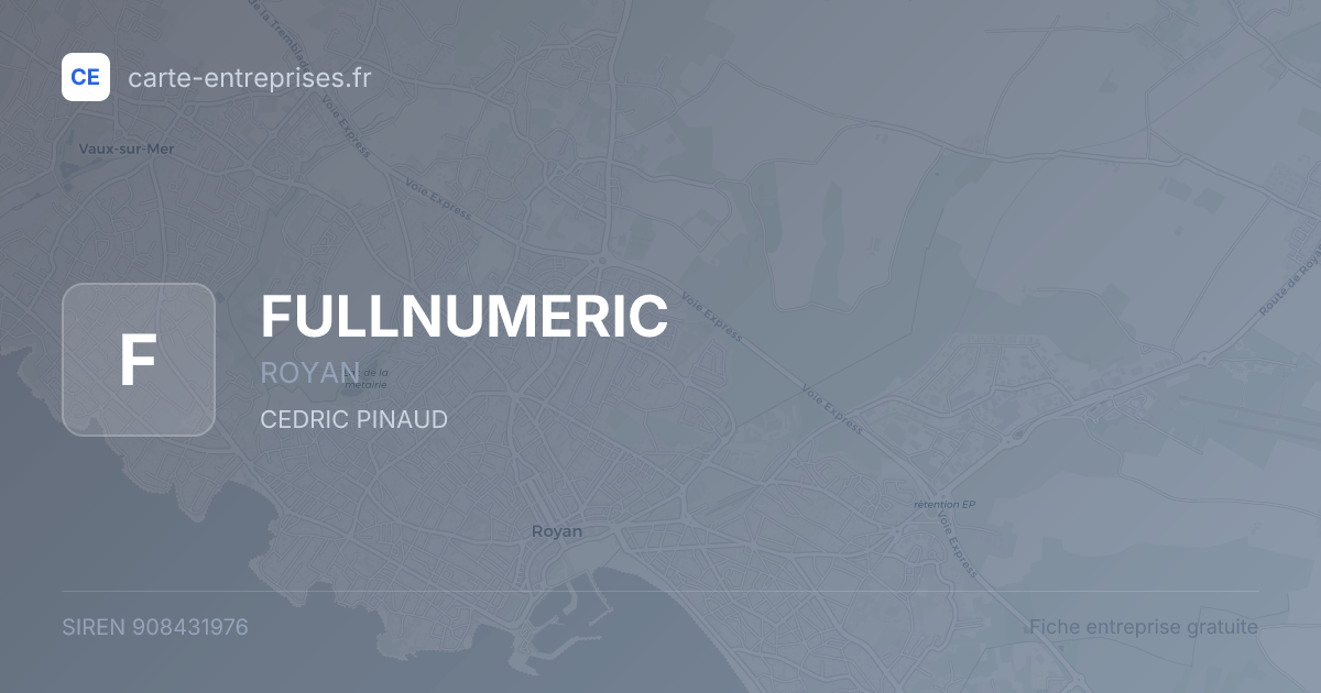 FULLNUMERIC — 908431976 — fiche entreprise